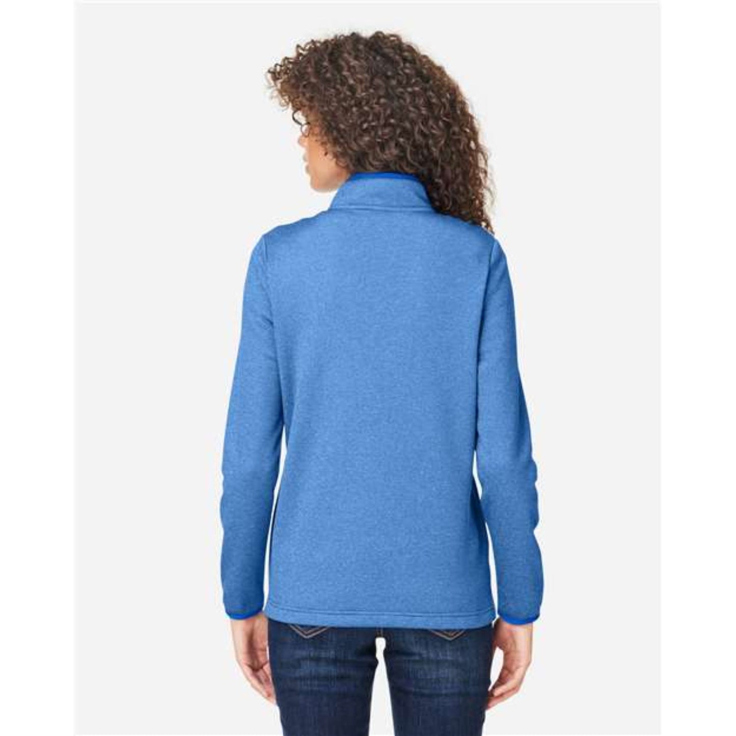 Women's Venture Heathered Stripe Quarter-Zip Pullover