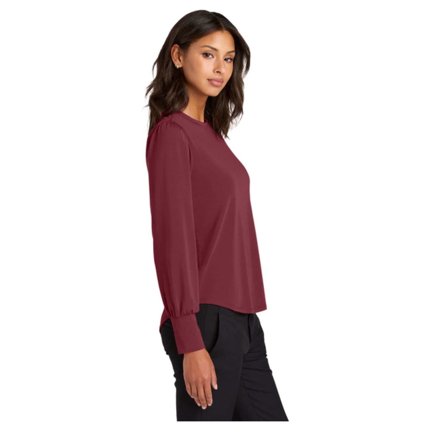 Mercer+Mettle® Women’s Stretch Jersey Long Sleeve Blouson Top