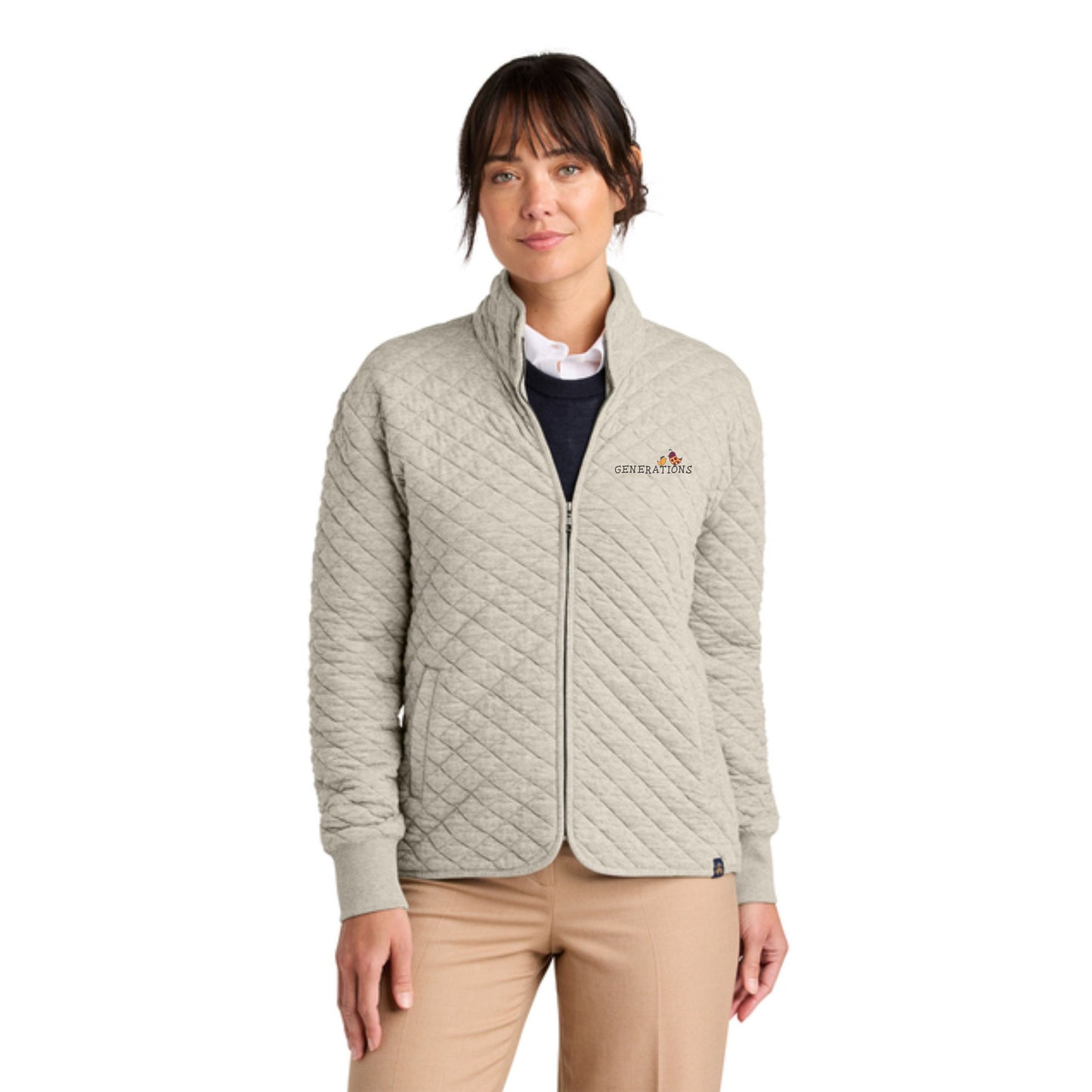 Brooks Brothers® Women’s Diamond Quilt Full-Zip Generations