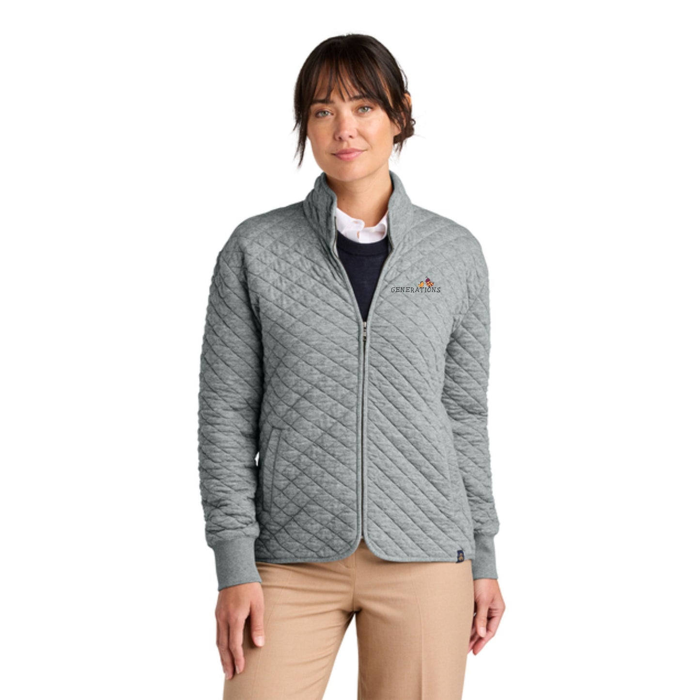 Brooks Brothers® Women’s Diamond Quilt Full-Zip Generations