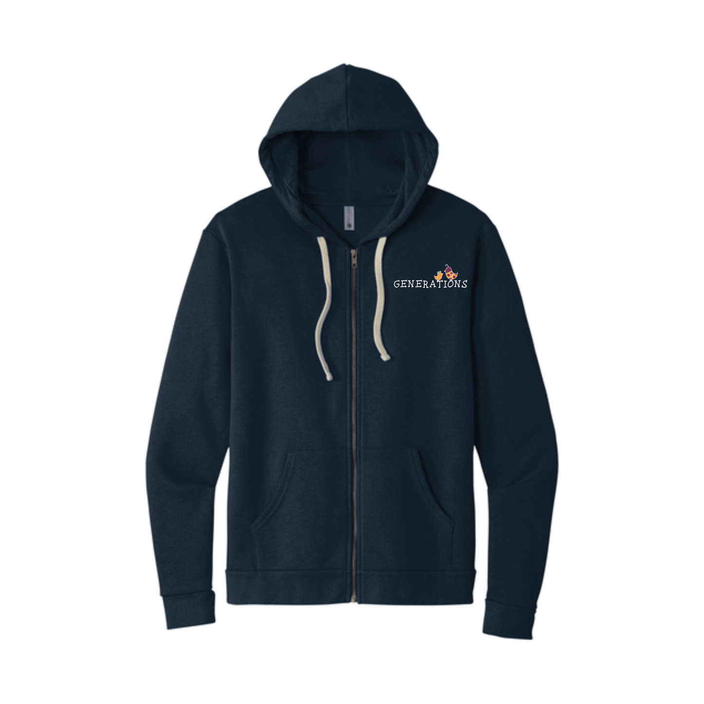 Next Level Apparel® Adult Santa Barbara Zip Hoodie